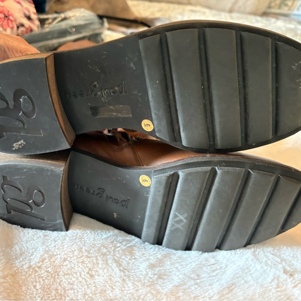 Paul Green Brown Heeled Boots - Picture 4 of 5